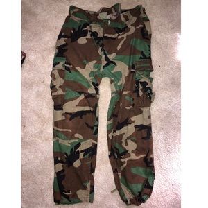 Camo cargo pants